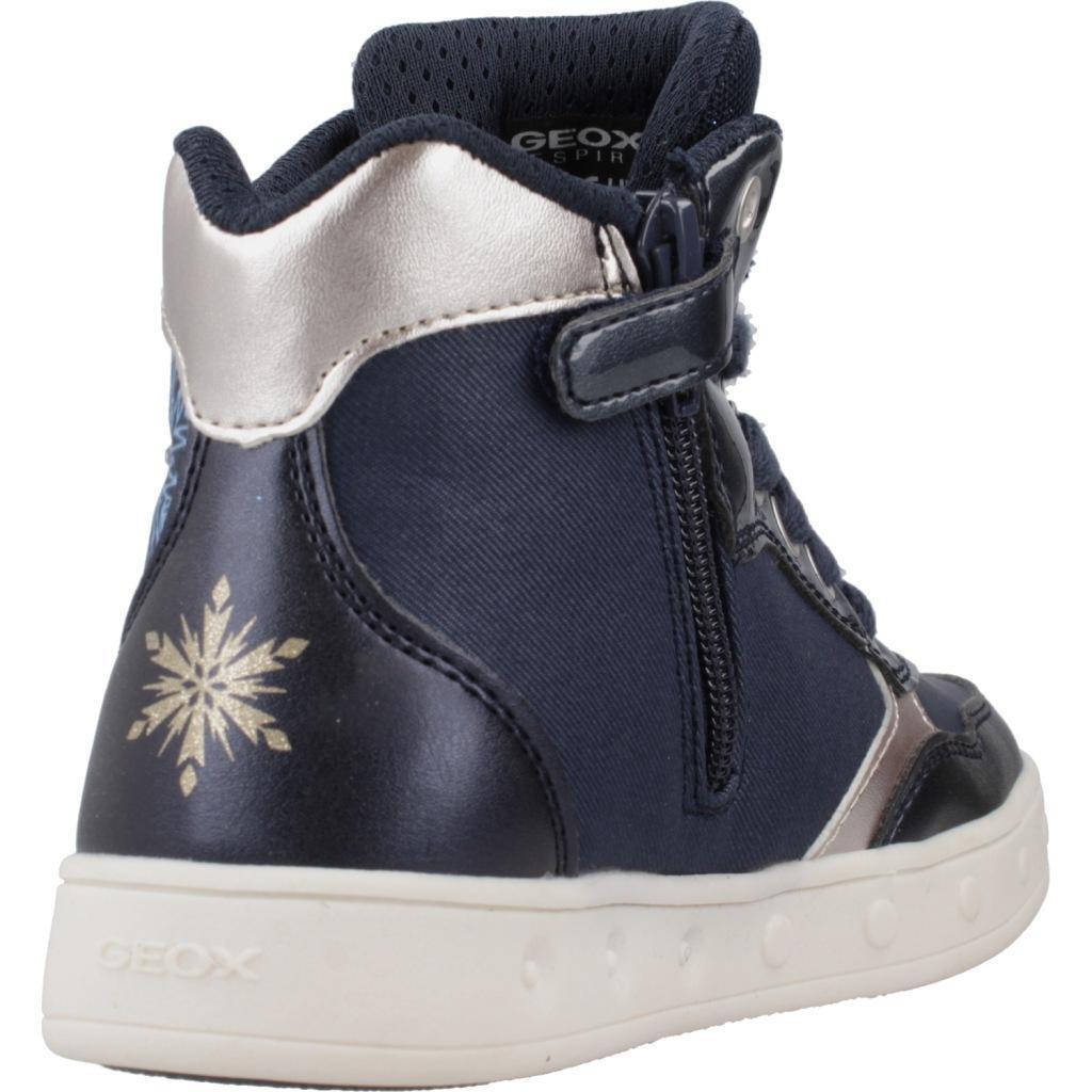 Ténis Geox Modelo J Skylin Girl Cor Azul 3/5