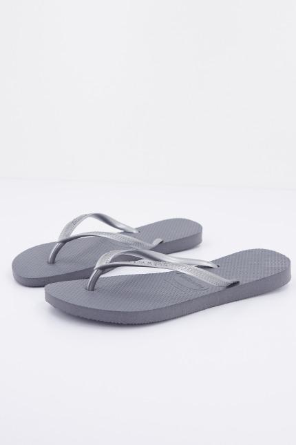 Chinelos Havaianas Modelo Slim Cor Cinza 5/5