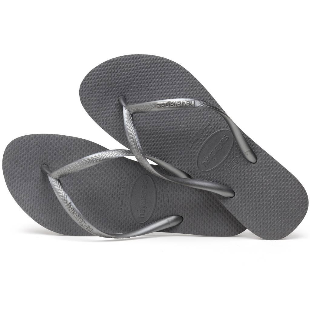 Chinelos Havaianas Modelo Slim Cor Cinza 2/5