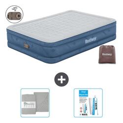 Matelas gonflable Bestway - 2P - 203x152x46 cm + Accessoires CB37