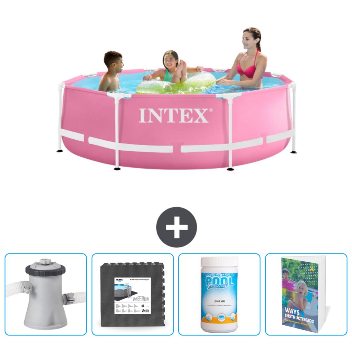 INTEX Frame Zwembad Rond - 244x76 cm + Accessoires CB125