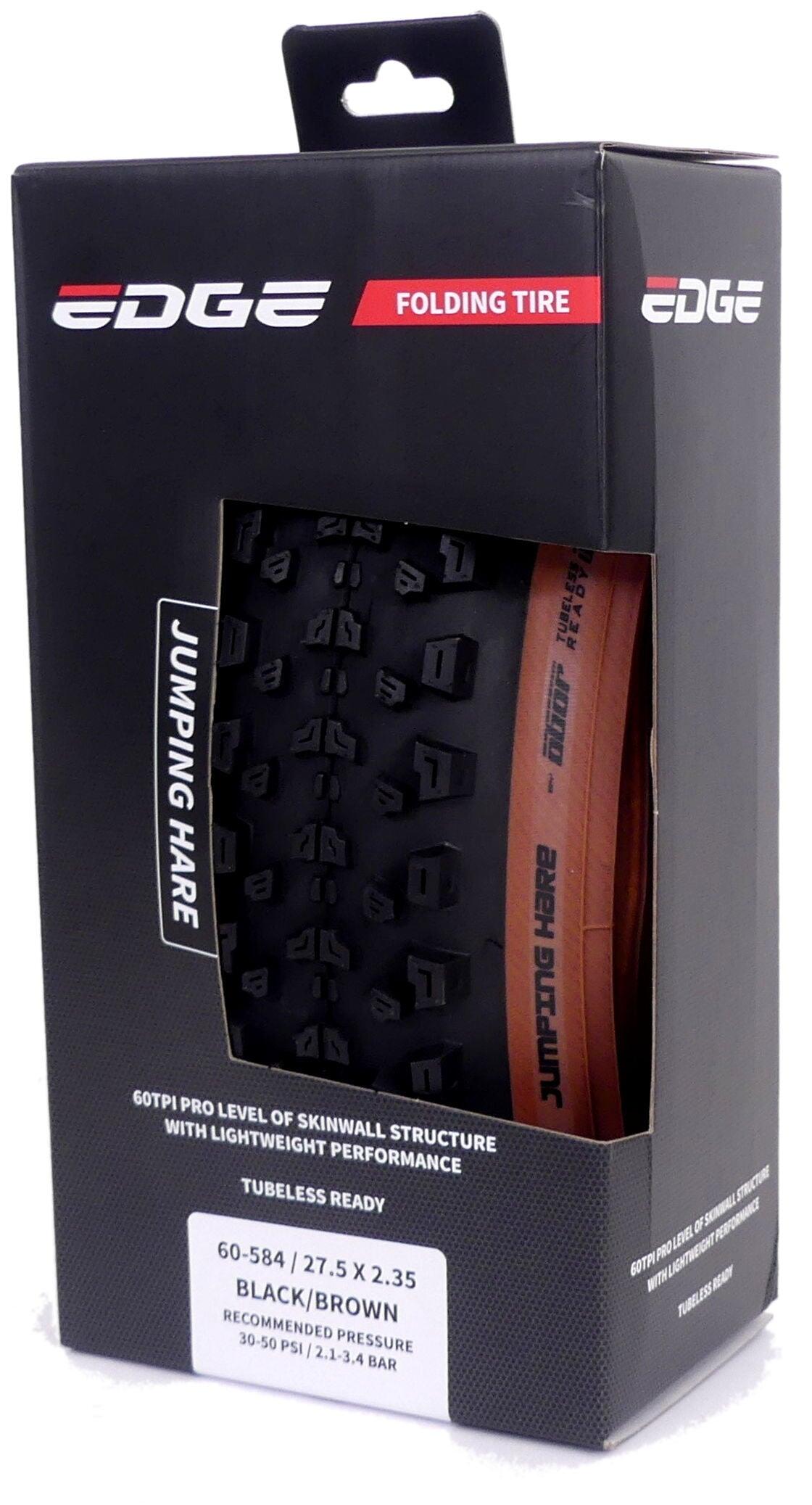 EDGE Pneumatico pieghevole Edge Jumping Hare 27,5 x 2,35 (60-584) nero/marrone.