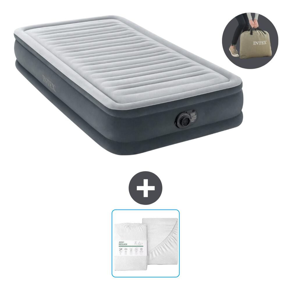 INTEX Luchtbed Intex Plush Mid - 1P - 191x99x33 cm + Accessoire CB24