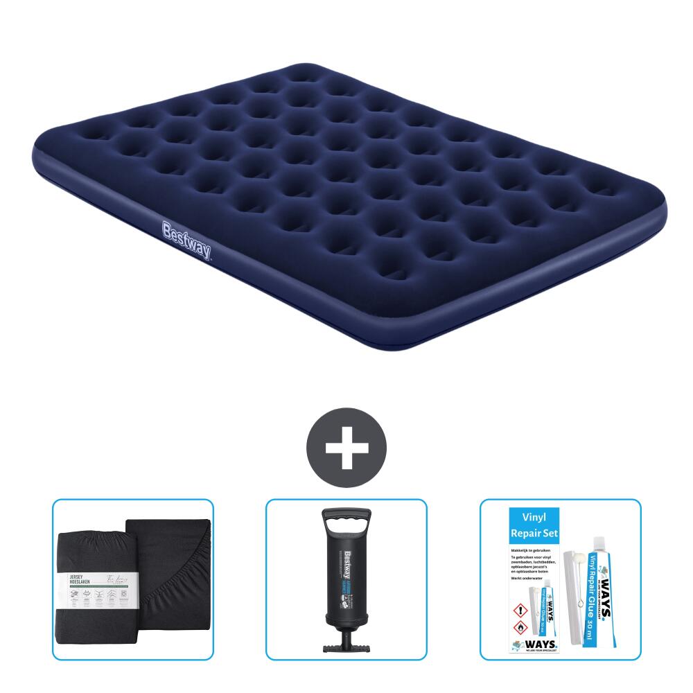 BESTWAY Luchtbed Bestway - 2P -  203x152x22 cm + Accessoires CB7
