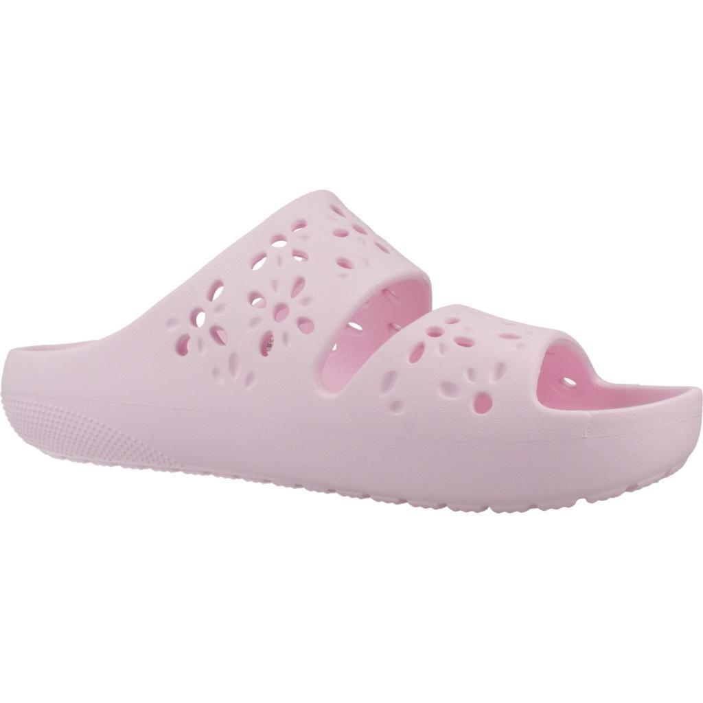 Infradito Crocs Modello Classic Floral Cut Out Sand Colore Rosa 5/5