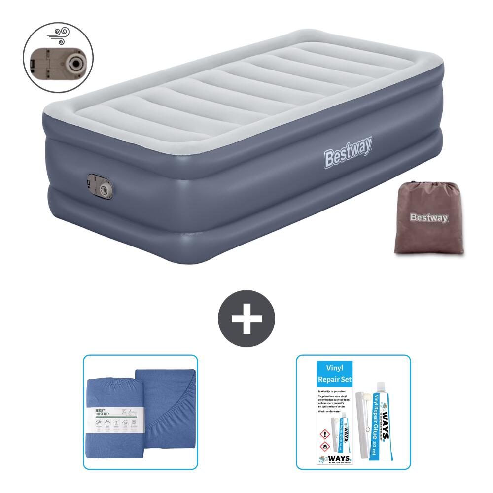 Luchtbed Bestway - 1P -  191x97x51 cm + Accessoires CB39 1/4