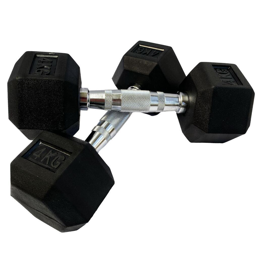 OZIO FITNESS Mancuernas Hexagonales 4 kg (par) Fitness Musculación