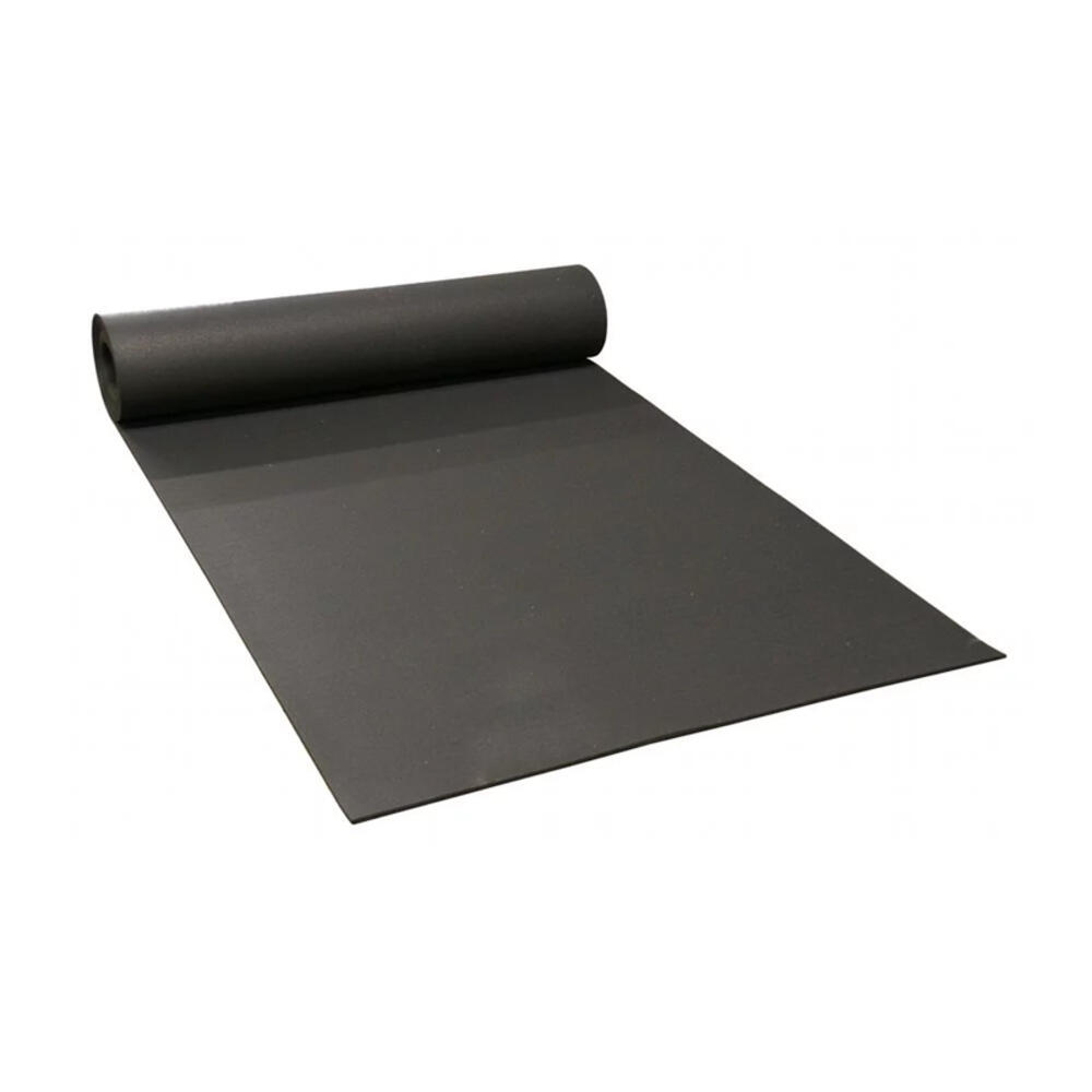 Rollo 10 m Suelo Negro Caucho de 5 mm de Grosor Fitness Musculación 2/3