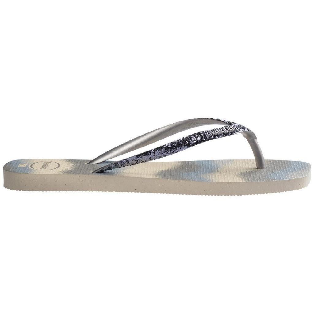 Claquettes Havaianas Modèle Slim Square Glitter Couleur Rose 3/6