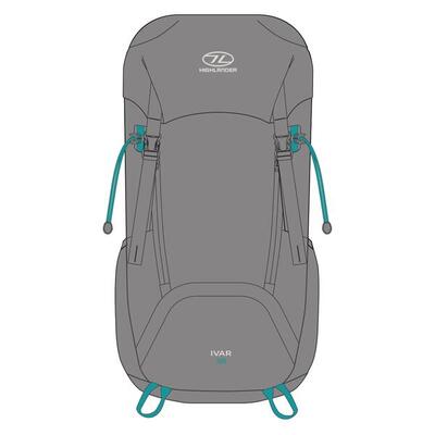 Rucksack Ivar Haar Grey für Damen 38 Liter – Grau