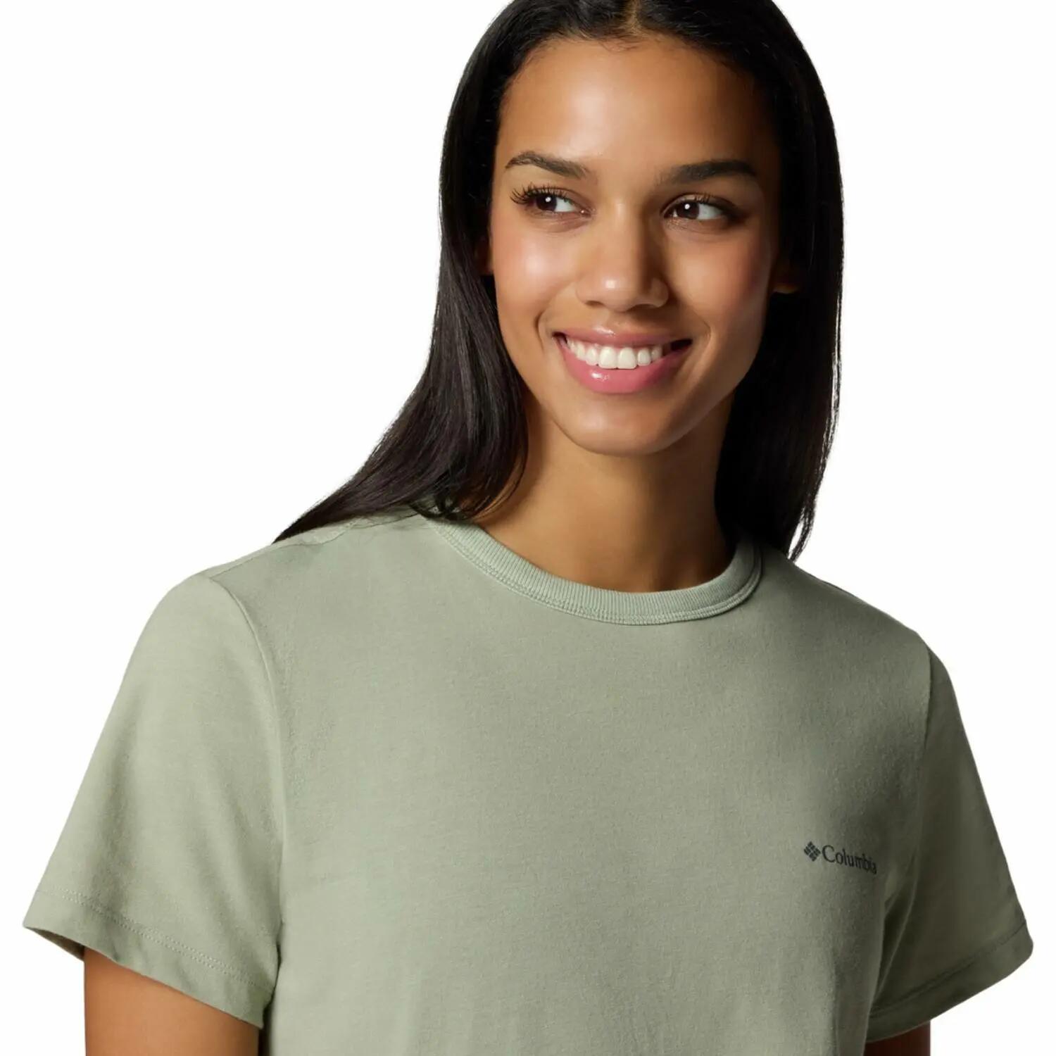 Columbia Sun Trek II Green Women's T-Shirt 4/4