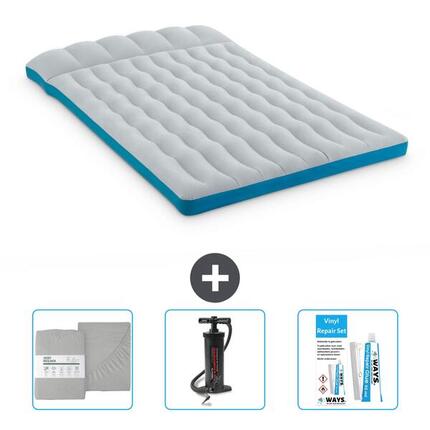 Matelas gonflable Intex Camping - 2P - 193x127x24 cm + Accessoires CB30