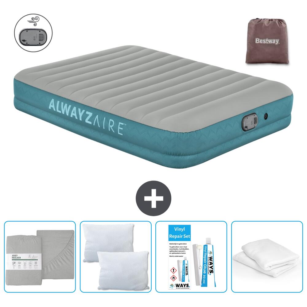 BESTWAY Luchtbed Bestway Alwayszair - 2P -  203x152x36 cm + Accessoires CB36