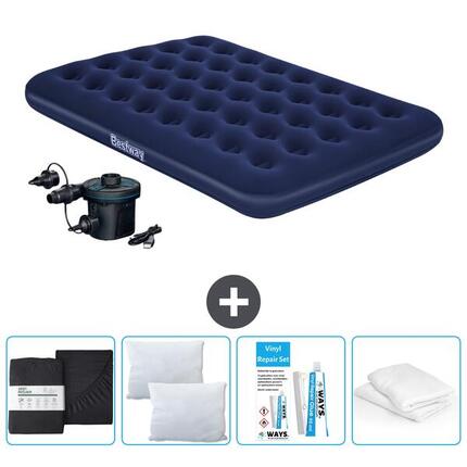 Matelas gonflable Intex Prestige - 2P - 203x152x25 cm + Accessoires CB17