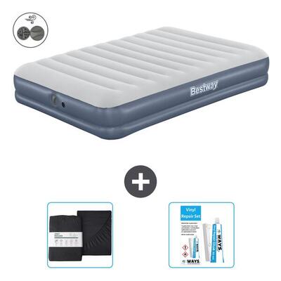 Luchtbed intex high-rise - 2p - 203x152x56 cm + accessoires cb18