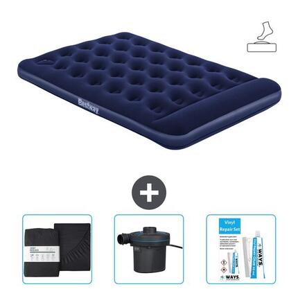 Matelas gonflable Intex Downy - 1P - 191x76x25 cm + Accessoires CB8
