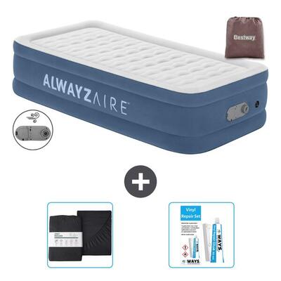 Luchtbed bestway alwayszair - 1p - 191x97x46 cm + accessoires cb18