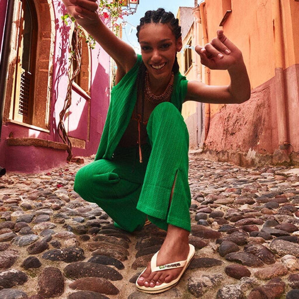 Flip-flops Havaianas Model Brasil Logo Kleur Geel 4/5