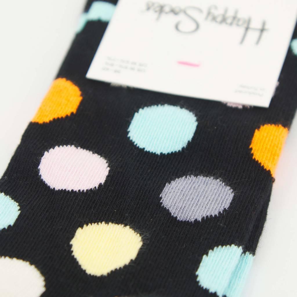 Chaussettes Happy Socks Modèle Big Dot Sock Couleur Noir 4/7