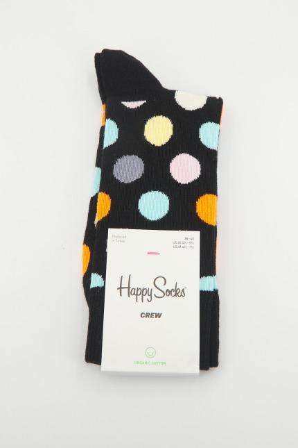 Chaussettes Happy Socks Modèle Big Dot Sock Couleur Noir 5/7