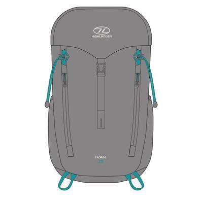 Rucksack Ivar Haar Grey für Damen 25 Liter – Grau