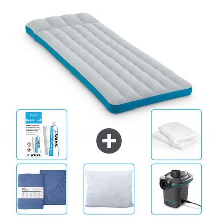 Matelas gonflable Intex Camping - 2P - 189x72x20 cm + Accessoires CB33