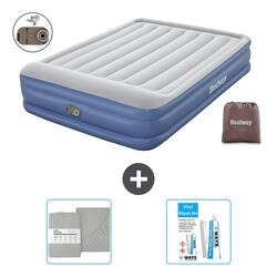 Matelas gonflable Bestway - 2P - 203x152x46 cm + Accessoires CB37