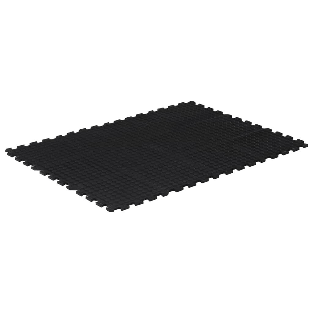 Vidaxl Baldosa de Goma 12 mm 90x120 cm Negro - Ideal para el Hogar 2/4