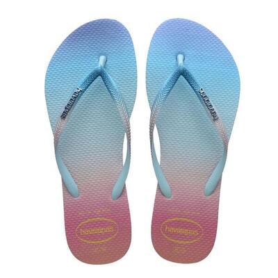 Chanclas de Mujer HAVAIANAS SLIM GRADIENT SUNSET Blanco