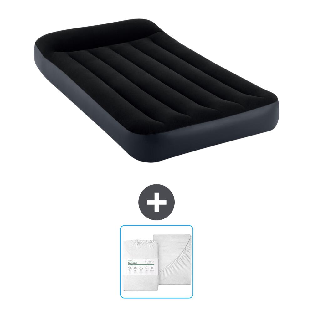 Intex - Matelas Gonflable Intex Pillow Rest - 1p - 191x99x25 Cm + Accessoires Cb24 - Matelas Gonflable - Bleu - No Size - Decathlon