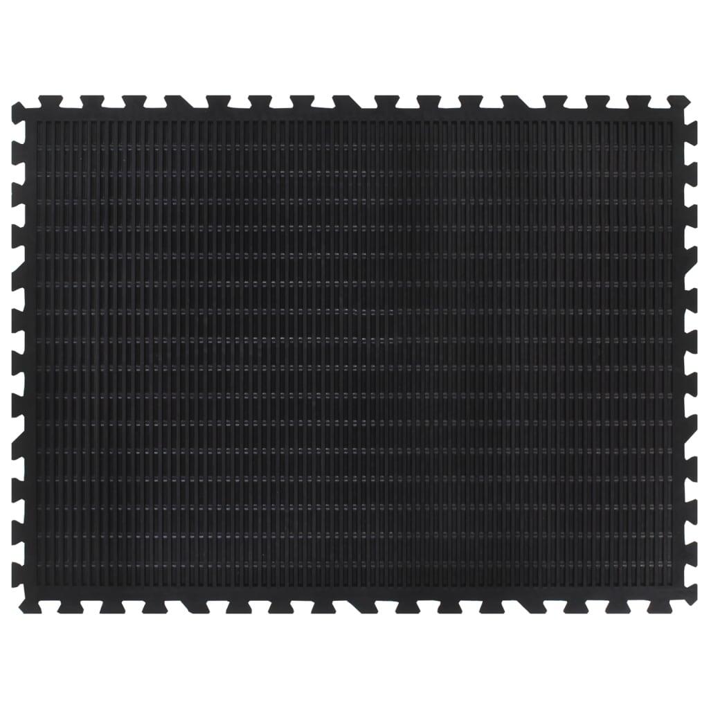 Vidaxl Baldosa de Goma 12 mm 90x120 cm Negro - Ideal para el Hogar 4/4