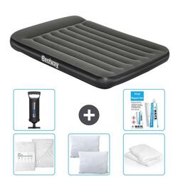 Matelas gonflable Bestway - 2P - 191x137x30 cm + Accessoires CB1