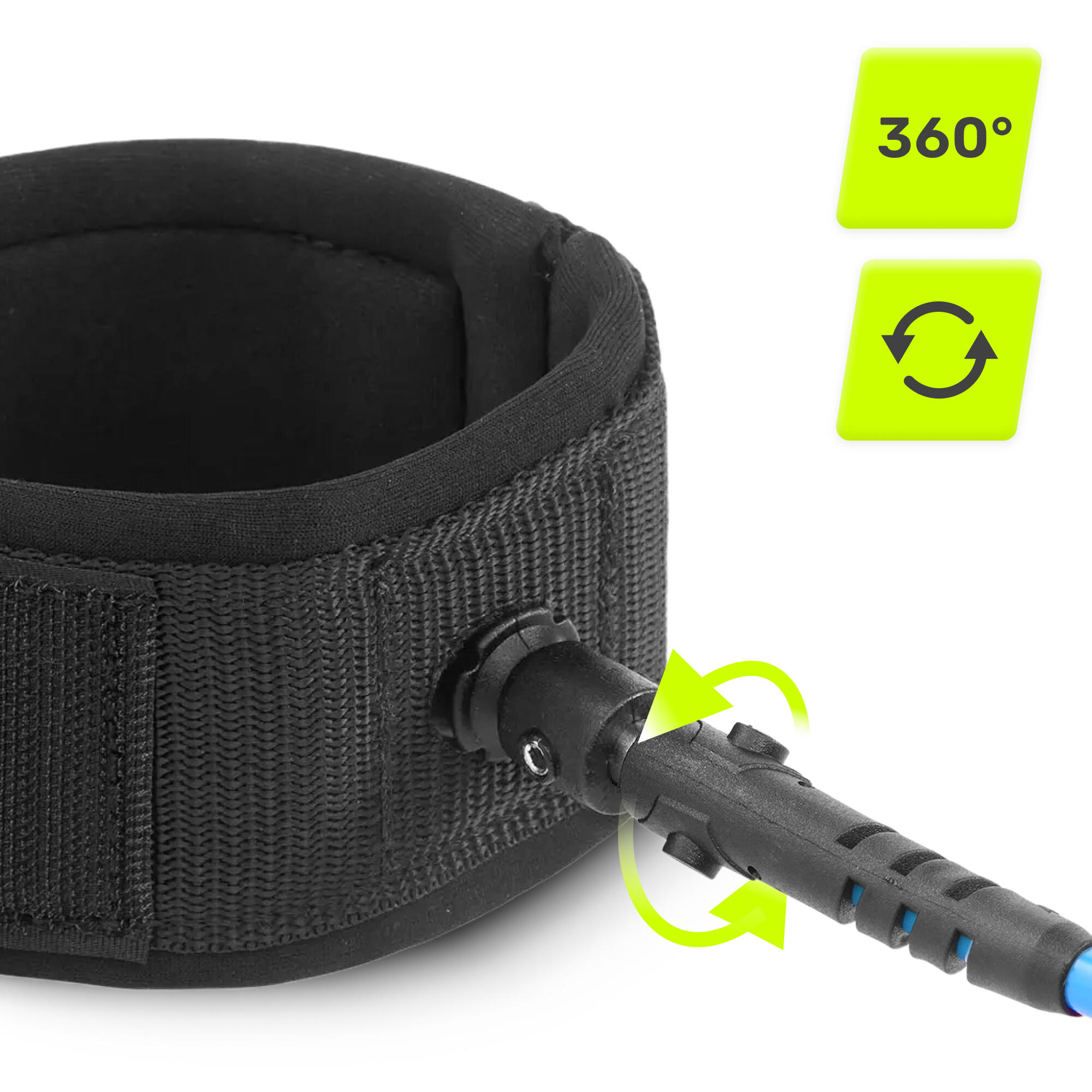 Leash de sécurité spirale pour planche de SUP paddle réglable TSUNAMI 3/6