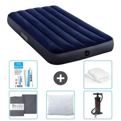Luchtbed intex pillow rest - 1p - 191x99x25 cm + accessoires cb9