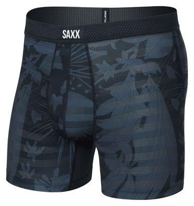 Boxer Saxx DropTemp Cooling Mesh Fly Jungle Noir Homme 3/4
