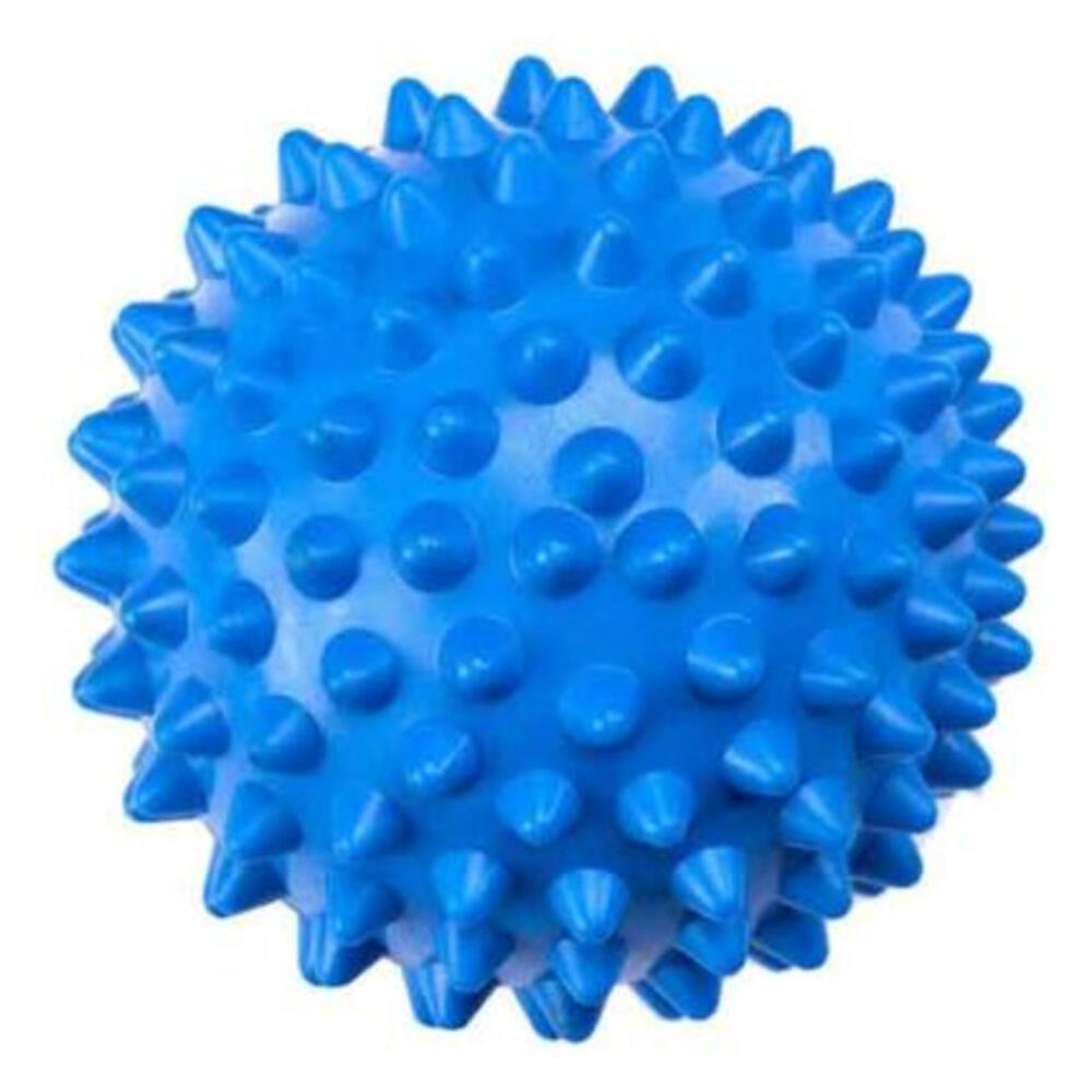 OZIO FITNESS Pelota Pinchos Corto Duro Masaje Muscular 9 cm Diámetro Azul
