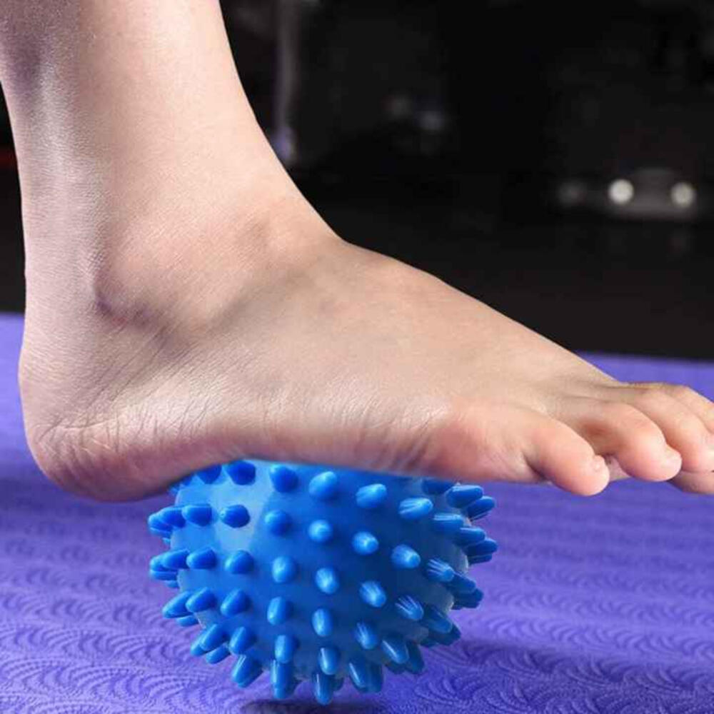 Pelota Pinchos Largo Masaje Muscular 9 cm Diámetro Azul 3/3