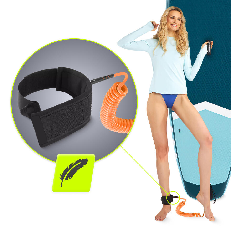 Linka bezpieczeństwa do deski SUP TSUNAMI Leash sprężynowa