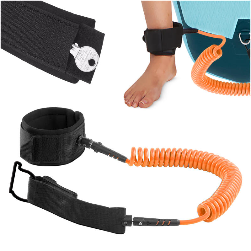 Linka bezpieczeństwa do deski SUP TSUNAMI Leash sprężynowa