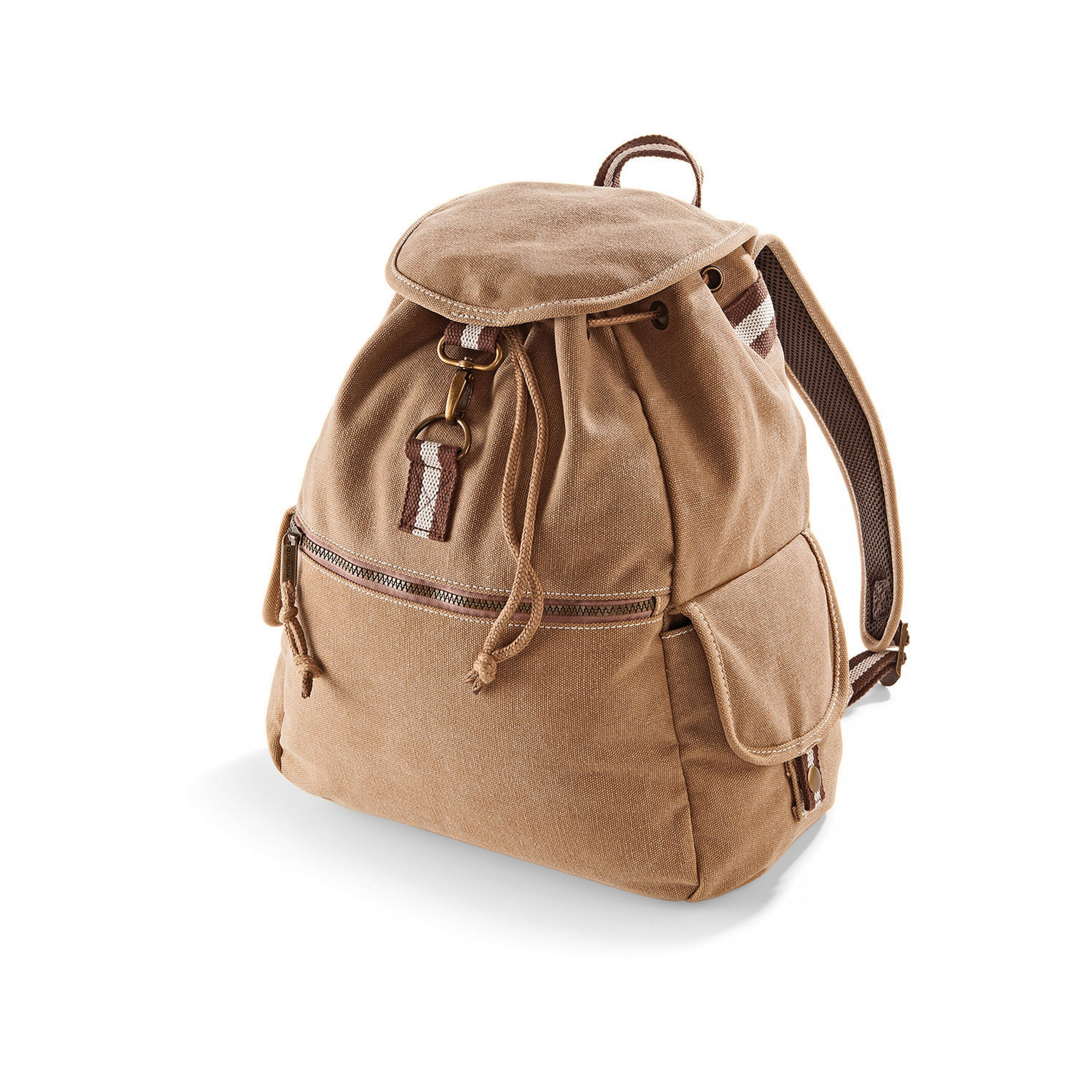 Quadra - Sac À Dos Toile Quadra Vintage - Sac À Dos - Beige|blanc|marron - Taille Unique - Decathlon