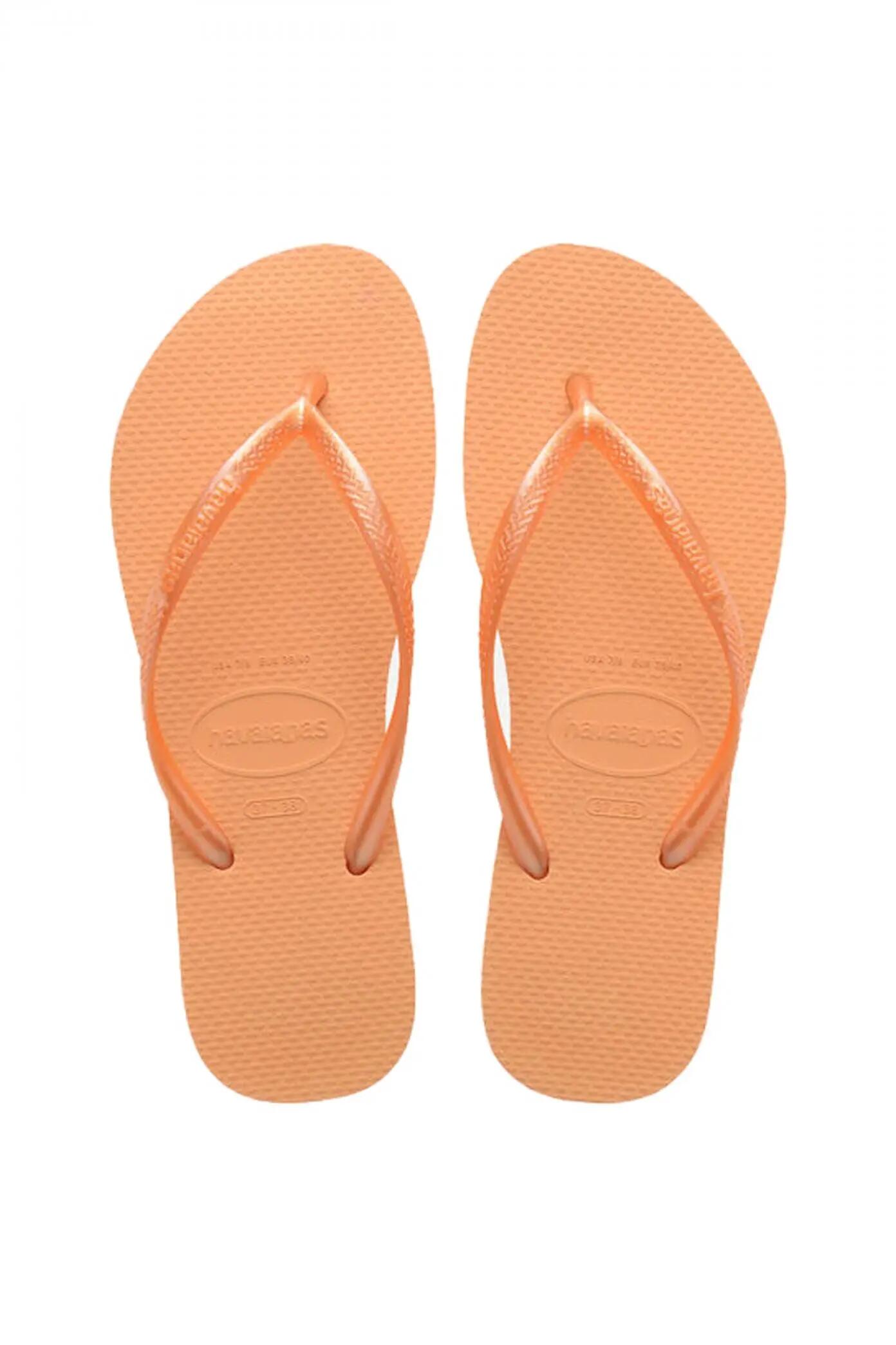 Chinelos Havaianas Modelo Slim Cor Laranja 5/5