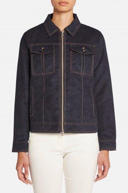 Veste Geox Modèle W Licena Short Jkt Couleur Bleu 5/5