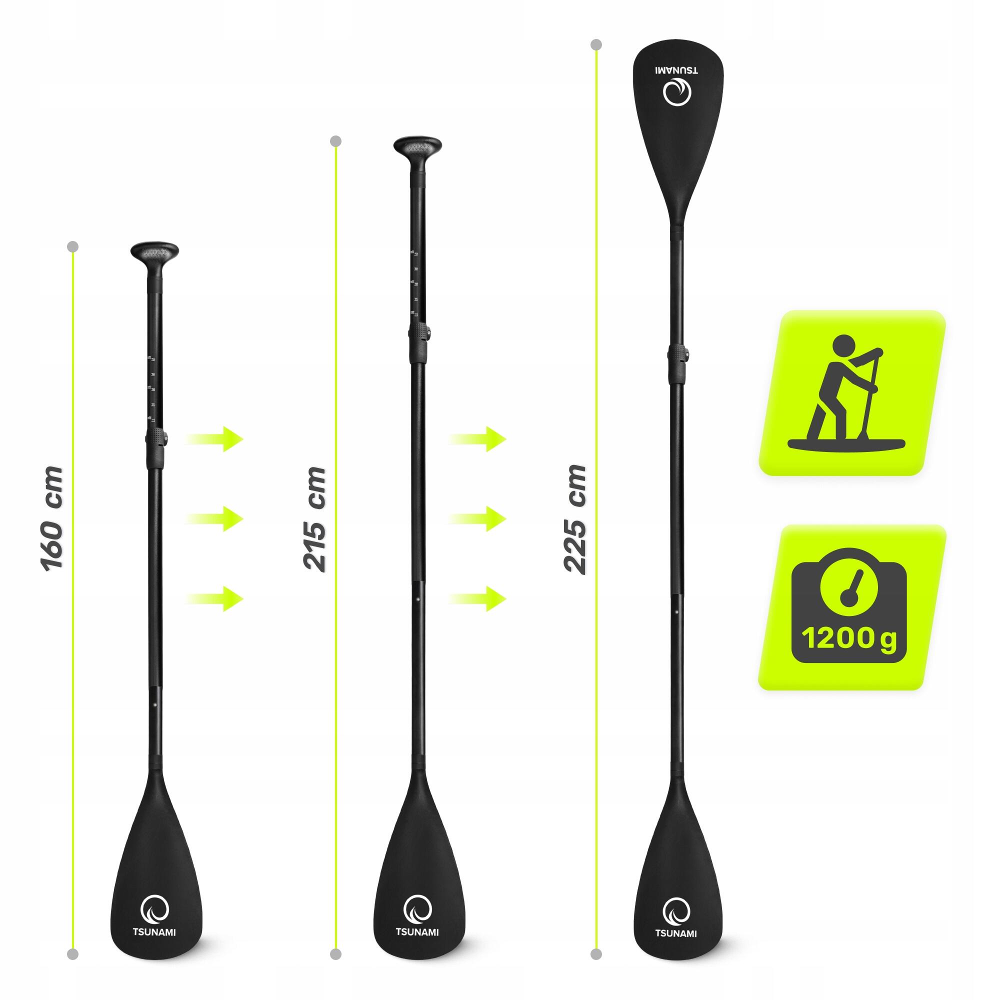 Pagaia SUP kayak 2 in 1 regolabile pieghevole 160-225 cm TSUNAMI 6/7