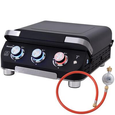 Gas plancha palo - gas plancha grillplaat - 3 branders - lekbak