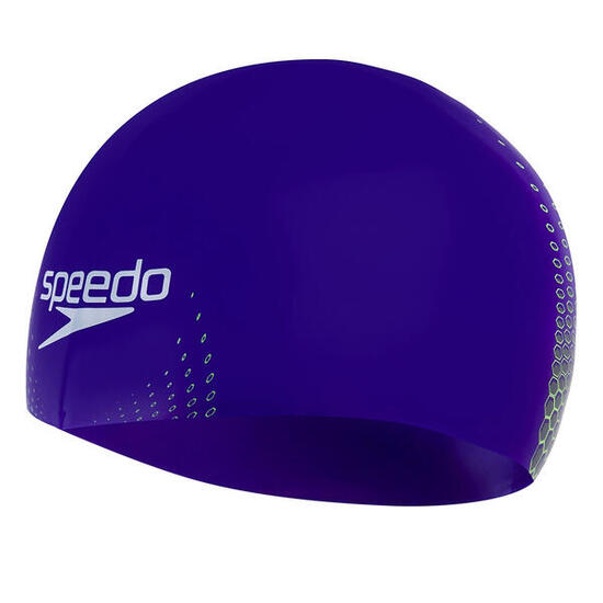 Speedo Fastskin Casquette - Violet/Jaune fluo/Gris oxyde