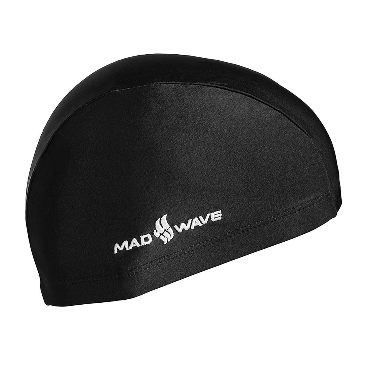 Bonnet de bain Mad Wave Junior en élasthanne - Noir 2/4