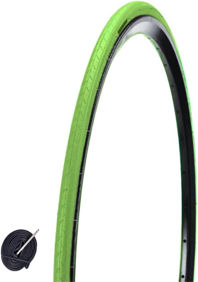 ECOVELO Copertone 700x23C (23-622)+ camera, pneumatico colorato bici 700 x 23C BDC EV