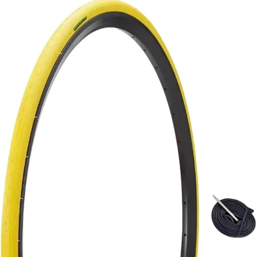 Tyre 700x23C (23-622)+inner tube, coloured bike tyre 700 x 23C BDC EV