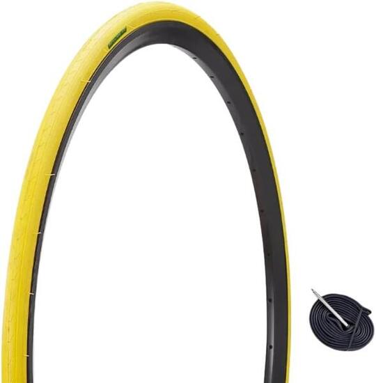 Band 700x23C (23-622)+binnenband, gekleurde fietsband 700 x 23C BDC EV