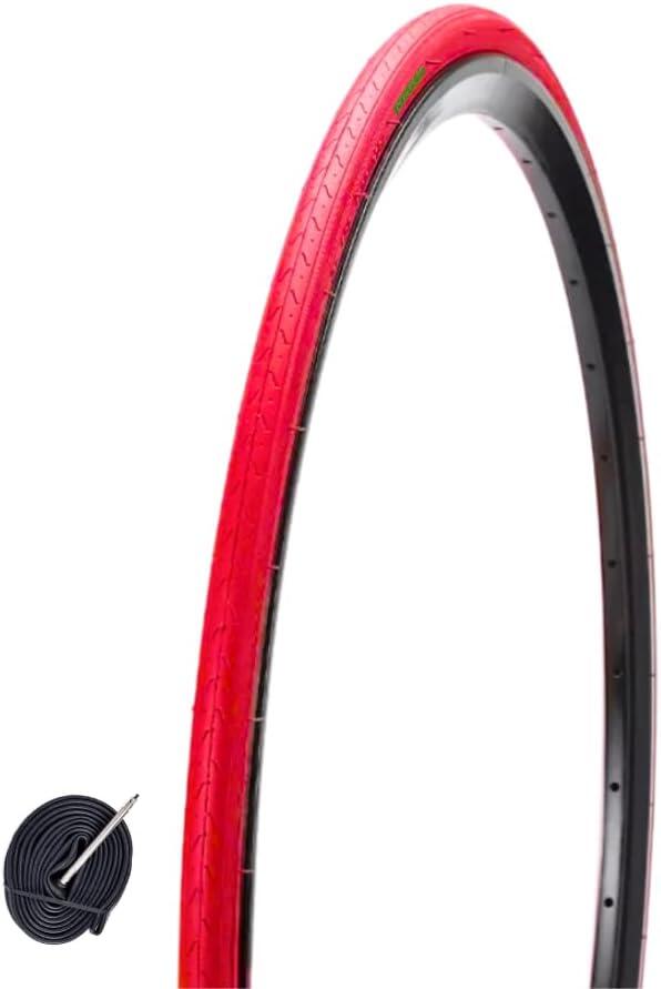 ECOVELO Copertone 700x23C (23-622)+ camera, pneumatico colorato bici 700 x 23C BDC EV
